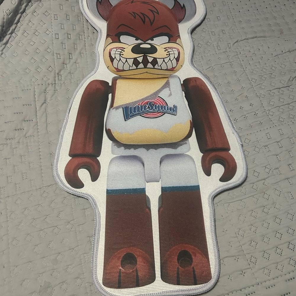Collectible Bearbrick Tasmanian Devil Space Jam rug